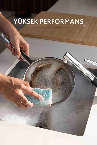 Vileda 2'li Pro Clean Viskoz Selüloz Bulaşık Süngeri - Resim 4