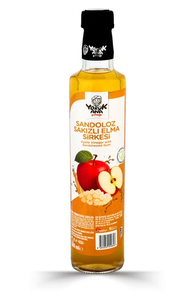 YÖRÜK ANA ÇİFTLİĞİ SANDALOZ SAKIZLI ELMA SİRKESİ 500 ML ürün görseli 1