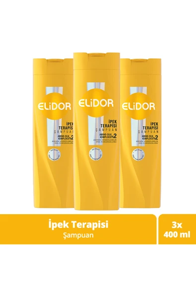Elidor Şampuan İpek Terapisi 400 ml x3 ürün görseli 1