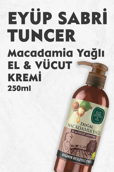 Eyüp Sabri Tuncer Doğal Macadamia Yağlı El ve Vücut Losyonu 250 ml ürün görseli 1