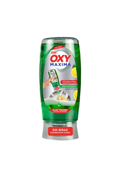 MR.OXY Mr. Oxy Maxima Elde Yıkama Bulaşık Deterjanı Elma Kokulu Büyük Boy 650 ml ürün görseli 1