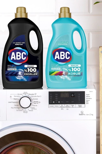 ABC Sıvı Deterjan Renkliler Ve Siyahlar 2'li Set - Resim 5