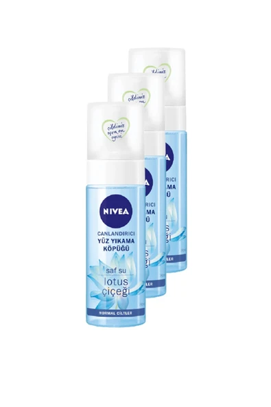 NIVEA Canlandırıcı Yüz Yıkama Köpüğü 150 ml 3'lü Set ürün görseli 1