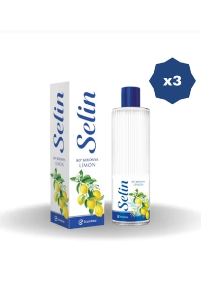 Selin 400 ml limon kolonyasi 3 adet ürün görseli 1