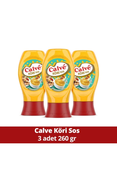Calve Köri Sos 260 gr x 3 Adet ürün görseli 1