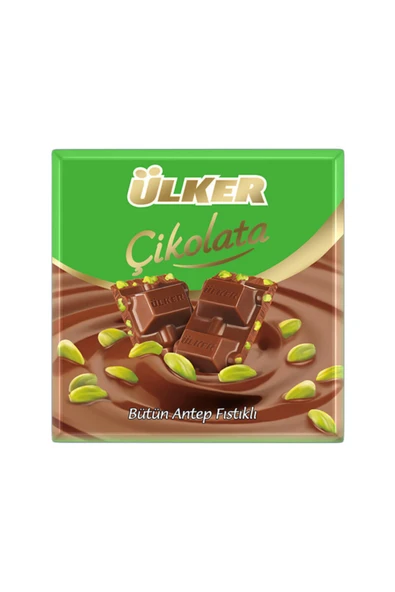Ülker Kare Antep Fıstıklı Çikolata 65 Gr X 8 Adet ürün görseli 1
