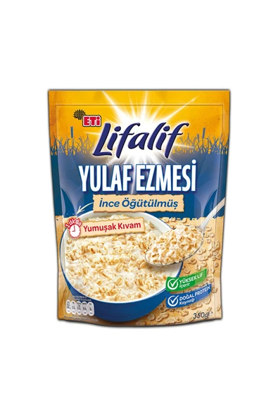 Eti Lifalif İnce Öğütülmüş Yulaf Ezmesi 350 Gr (2 ADET) ürün görseli 1