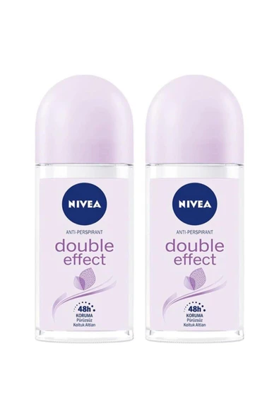 NIVEA Double Effect Kadın Deodorant Roll-on 50 Ml 2'li Set ürün görseli 1