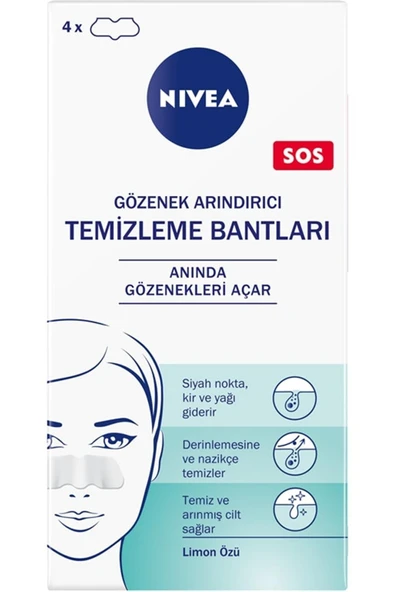 NIVEA Gözenek Arındırıcı Temizleme Bantları 4 Adet ürün görseli 1