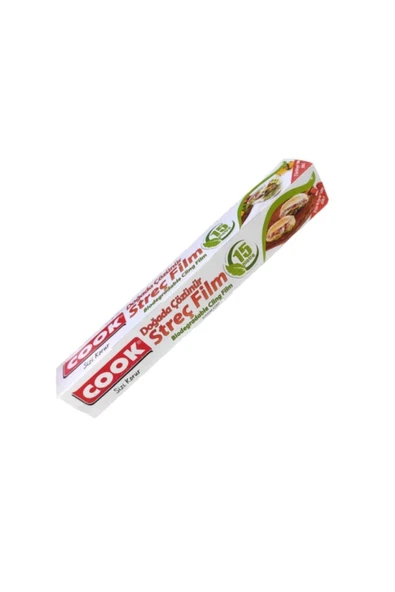 COOK Doğada Çözünür Streç Filim 15 mt 2 Adet ürün görseli 1