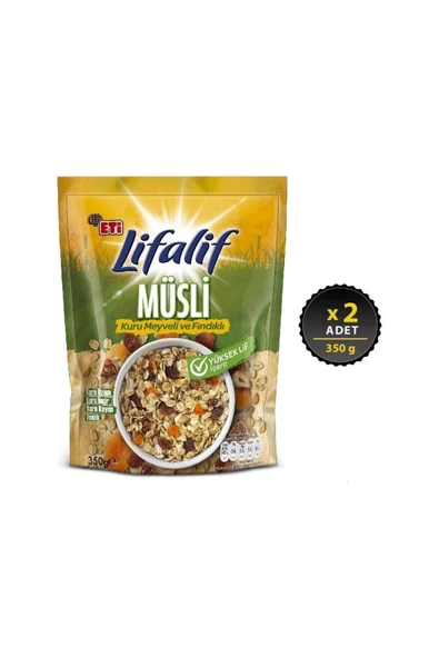 Eti Lifalif Kuru Meyveli Fındıklı Müsli 350 g x 2 Adet ürün görseli 1