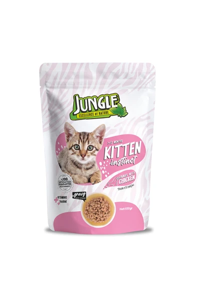 Jungle Yavru Kedi Tavuklu 100 g Pouch ürün görseli 1