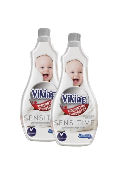 Viking Konsantre Çamaşır Yumuşatıcısı Sensitive 2 X 1440 Ml ürün görseli 1