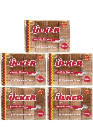 Ülker Pötibör Bisküvi 800 Gr 5 Adet ürün görseli 1