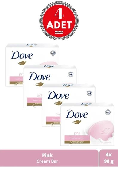 Dove Beauty Cream Bar Pink Nemlendirici Etkili 90 G 4 Adet ürün görseli 1