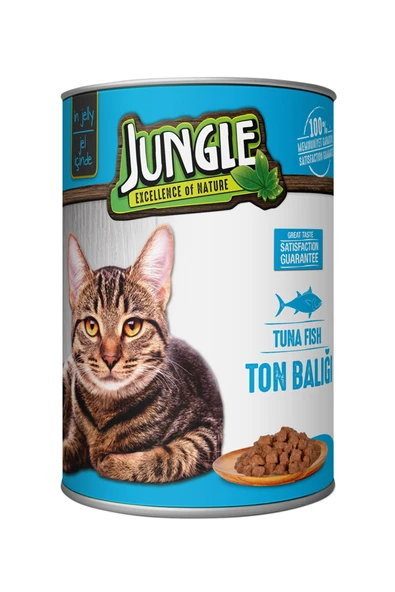 Jungle 400 GR KONSERVE KEDİ MAMASI TON BALIKLI -1 ADET ürün görseli 1