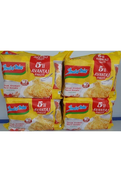İndomie Indomia Tavuklu 5 Li Paket 4 Adet Noodle ürün görseli 1