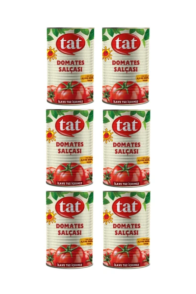 Tat Domates Salçası Teneke 4300 gram 6 lı Paket ürün görseli 1