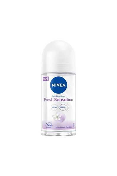 NIVEA Fresh Sensation Kadın Roll on Deodorant, 72 Saat Anti-perspirant Koruma, 50ml ürün görseli 1