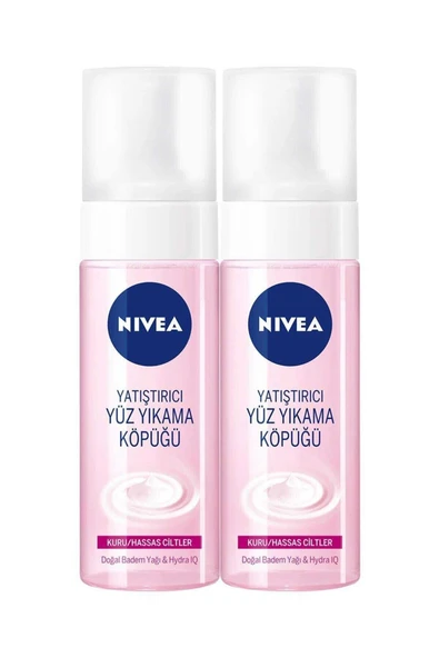 NIVEA Kuru/Hassas Ciltler İçin Yatıştırıcı Yüz Yıkama Köpüğü 150 ml 2 Adet ürün görseli 1