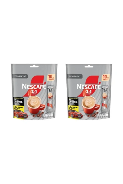 Nescafe 2si1 Arada Granül Kahve 10'lu Paket (2 ADET) ürün görseli 1