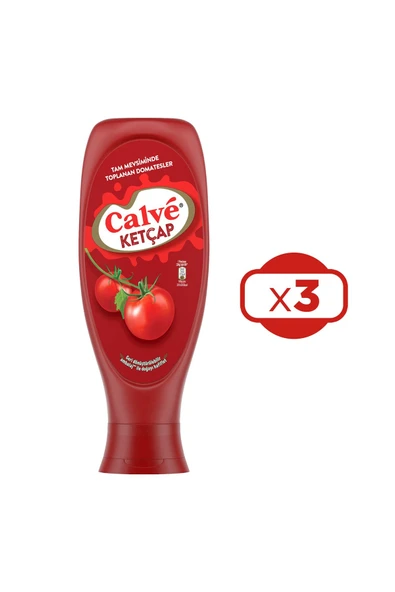 Calve Ketçap 610 gr x 3 Adet - Resim 2