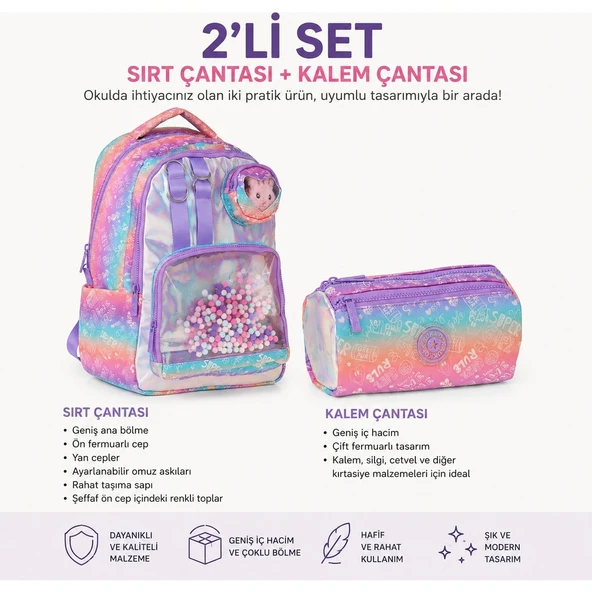 Okul Sırt Çantası - L5348+ Kalem Kutusu L5350 ürün görseli 1