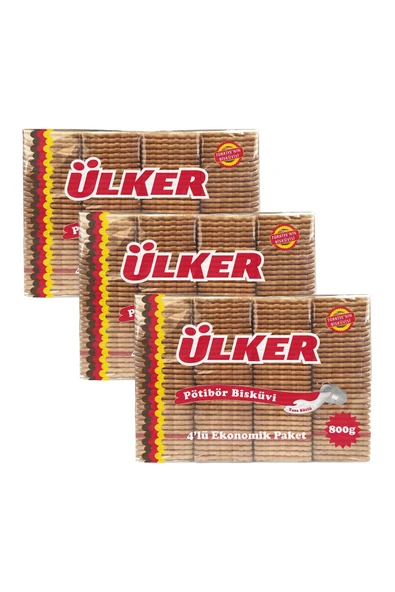 Ülker Pötibör Bisküvi 800 Gr x 3 Adet ürün görseli 1