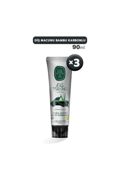 Eyüp Sabri Tuncer Diş Macunu Bambu Karbonlu 90 ml x 3 ürün görseli 1