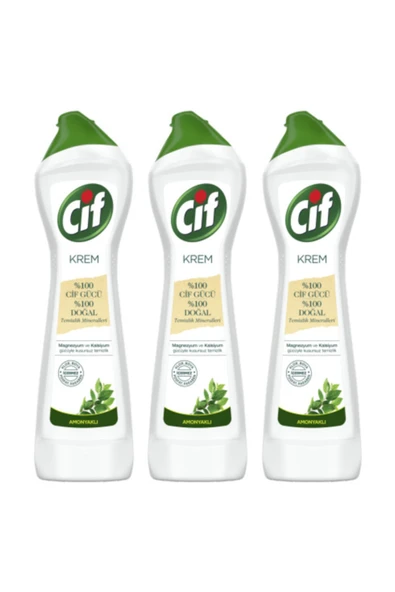 Cif Cıf Krem Temizleyici Amonyaklı 750 ml 3 Adet ürün görseli 1