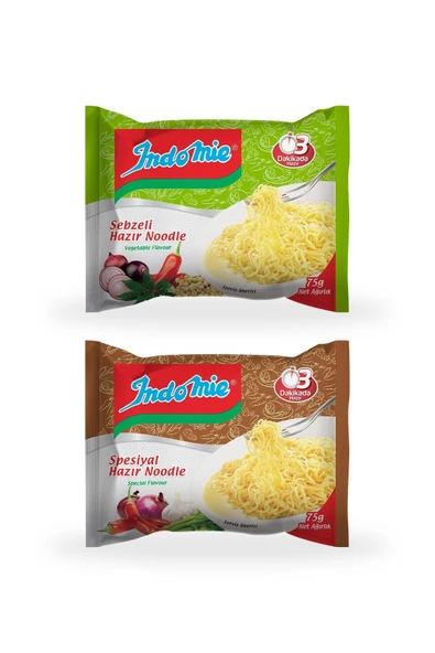 İndomie 40'lı Mix (spesiyal - Sebze) Hazır Noodle Paket ürün görseli 1