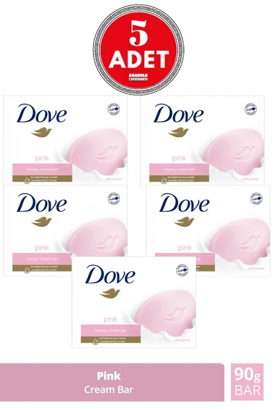Dove Beauty Cream Bar Pink Nemlendirici Etkili 90 G 5 Adet ürün görseli 1