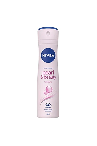 NIVEA Kadın Sprey Deodorant Pearl and Beauty 48 Saat Anti-Perspirant Koruma 150 ml ürün görseli 1