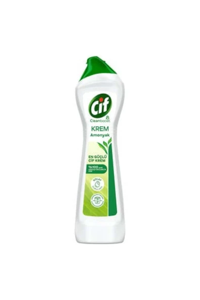 Cif Krem Yüzey Temizleyici Amonyaklı Yağ ve Kireç Sökücü Leke Çıkarıcı 500 ML ( 5 ADET ) ürün görseli 1