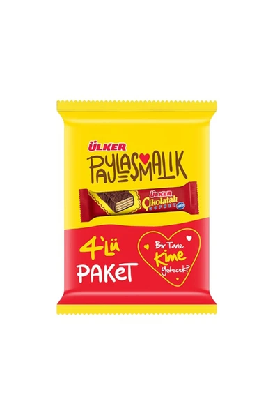 Ülker Paylaşmalık Çikolatalı Gofret 4 Lü Paket ürün görseli 1