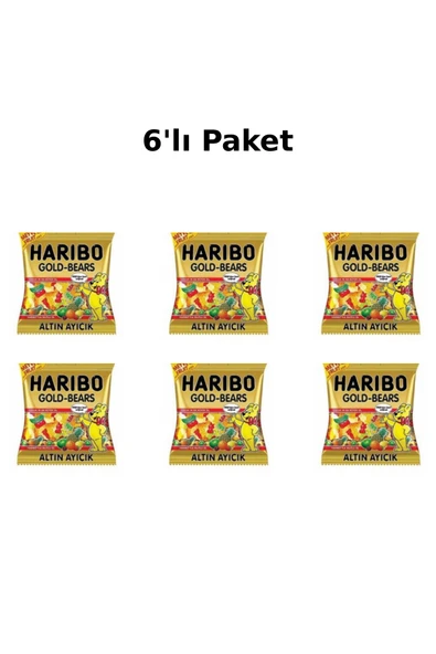 Haribo Jelly Altın Ayıcık 160 gr 6 Paket ürün görseli 1