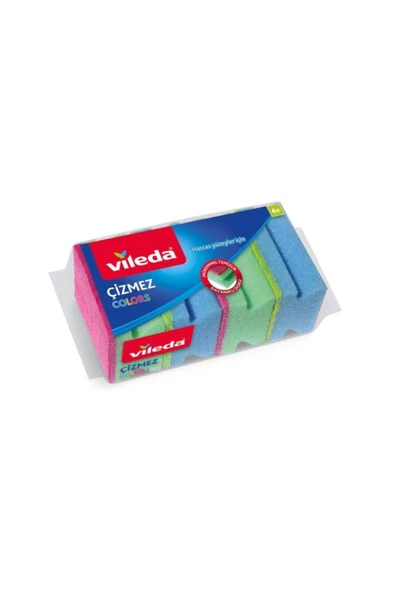 Vileda Çizmez Colors Sünger 4'lü Paket ürün görseli 1