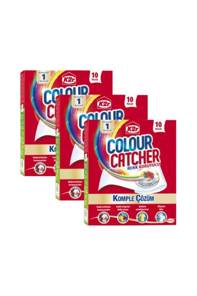 K2R Colour Catcher Renk Koruyucu Mendil 10'lu 3 Paket ürün görseli 1