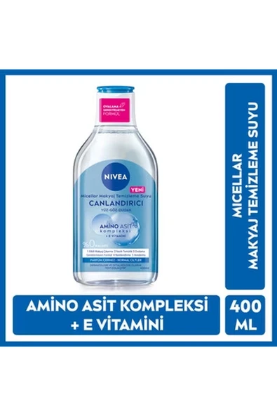 NIVEA Micellar Canlandırıcı Makyaj Temizleme Suyu Normal Ciltler 400 ml ürün görseli 1