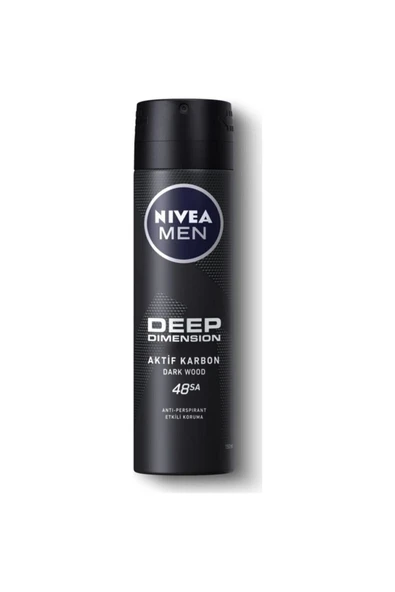 NIVEA Men Deep Dimension Erkek Sprey Deodorant 150 ML ürün görseli 1