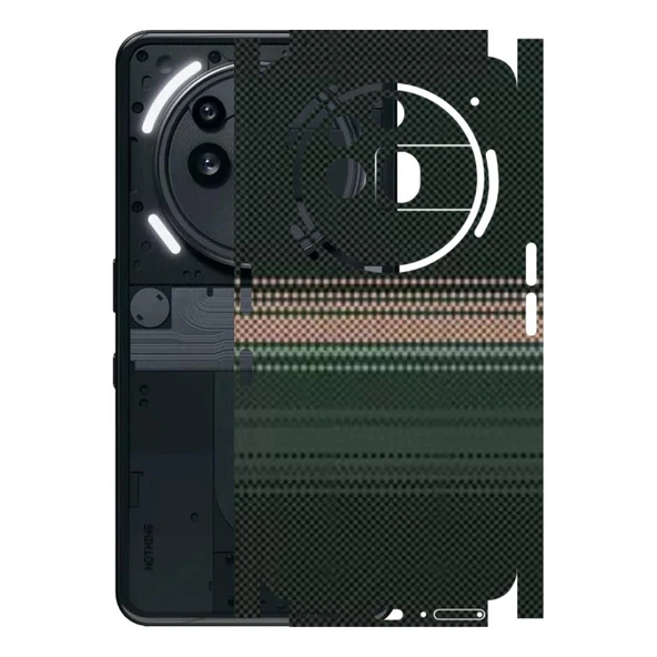 Kapps Nothing Phone 3a Pro ile Uyumlu Rainbow Serisi Premium Kaplama 360  Yeşil-Sarı ürün görseli 1