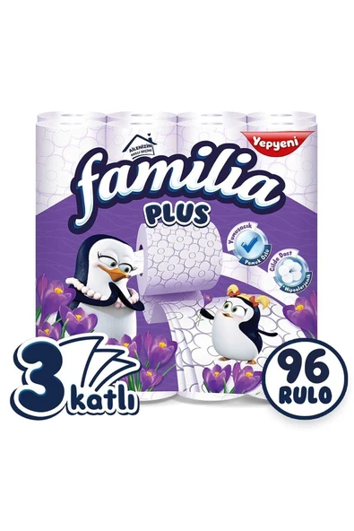 Familia Plus Parfümlü Tuvalet Kağıdı Jumbo Paket 96 Rulo ürün görseli 1