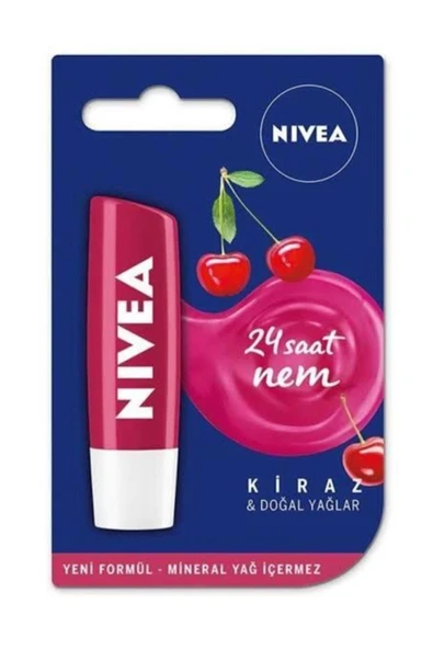 NIVEA Kiraz İçerikli Dudak Bakım Kremi 4,8gr ürün görseli 1