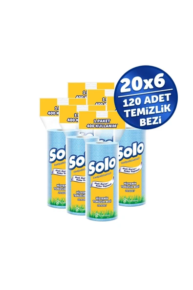 Solo Hijyenik Temizlik Bezi 6'lı ürün görseli 1