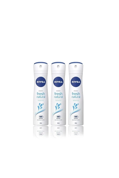 NIVEA Nıvea Fresh Natural Kadın Sprey 150 ml X3 ürün görseli 1