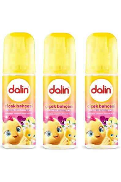 Dalin Çiçek Bahçesi Bebek Kolonyası 150 ml 3 ADET ürün görseli 1