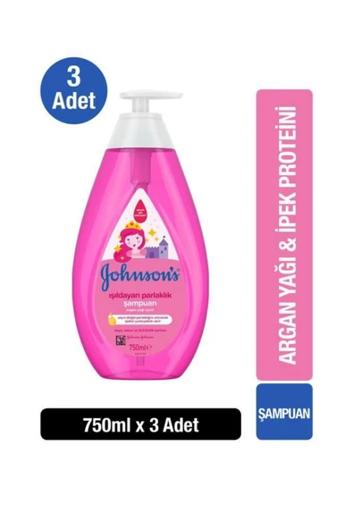 Johnson´s Baby Işıldayan Parlaklık Bebek Şampuanı 750 ml X 3 Adet ürün görseli 1