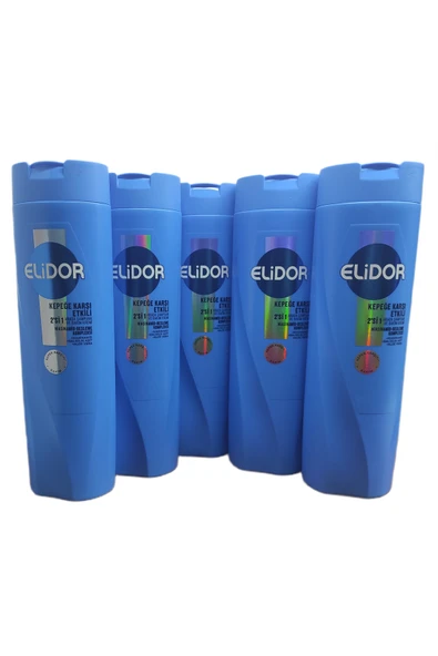 Elidor KEPEĞE KARŞI ETKİLİ 2'Sİ 1 ARADA ŞAMPUAN VE BAKIM KREMİ 400 ML (YENİ) X 5 ADET ürün görseli 1