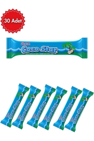 Ülker Coco Star Hindistan Cevizli Bar 25 G x 30 Adet ürün görseli 1