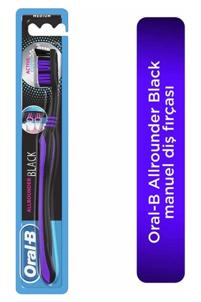 Oral-B Allrounder Black Manuel Diş Fırçası 1 Adet ürün görseli 1